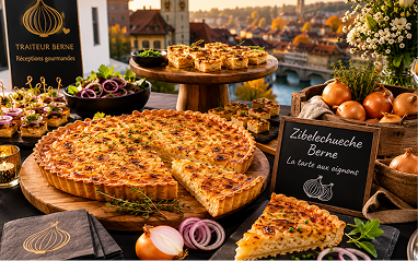 Zibelechueche traiteur Berne : la tarte aux oignons